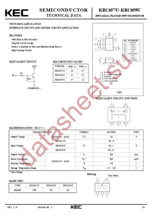 KRC659U datasheet  