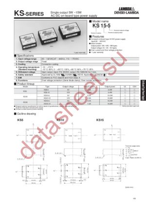 KWS5-15 datasheet  