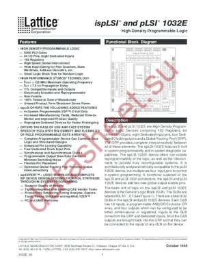 ISPLSI1032E-70LTI datasheet  