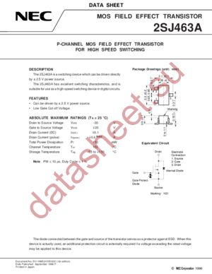 2SJ463 datasheet  