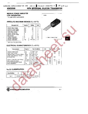 KSC2500 datasheet  