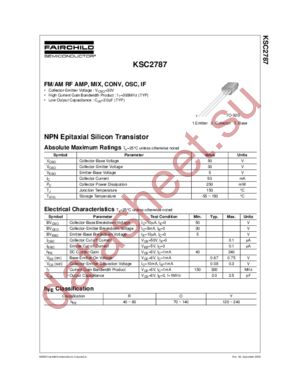 KSC2787RTA datasheet  