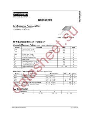 KSD568 datasheet  