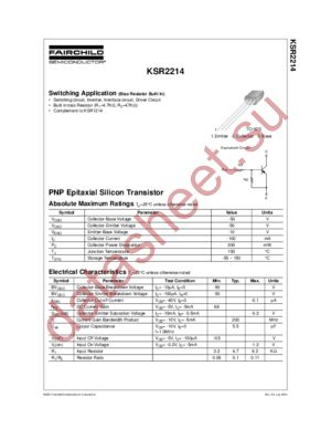 KSR2214 datasheet  