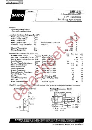 2SK1052 datasheet  