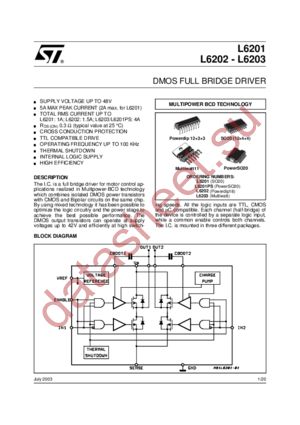 L6203/L datasheet  