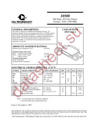 10500 datasheet  