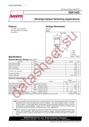 2SK1422 datasheet  