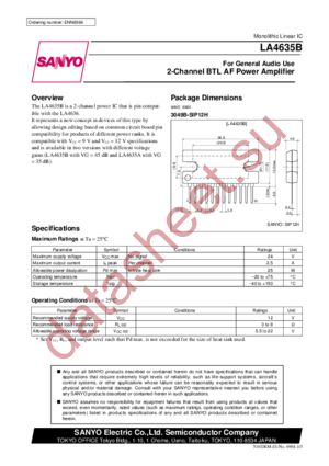 LA4635 datasheet  