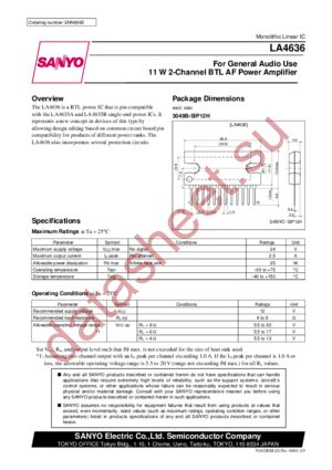 LA4636 datasheet  