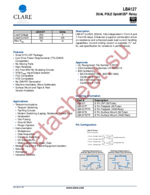 LBA127S datasheet  