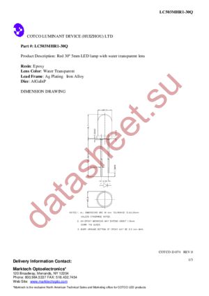 LC503MHR1-30Q datasheet  