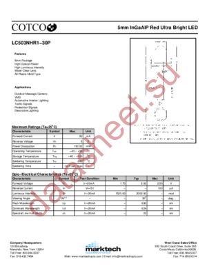 LC503NHR1-30P datasheet  