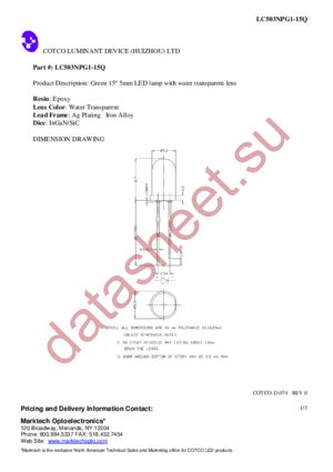 LC503NPG1-15Q datasheet  