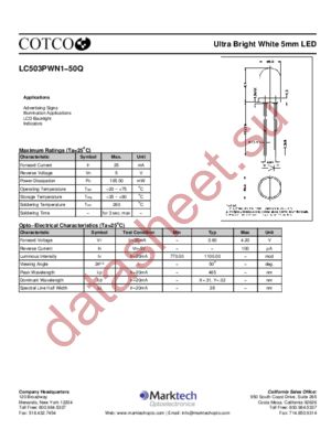 LC503PWN1-50Q datasheet  