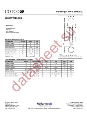 LC503PWN1-60Q datasheet  
