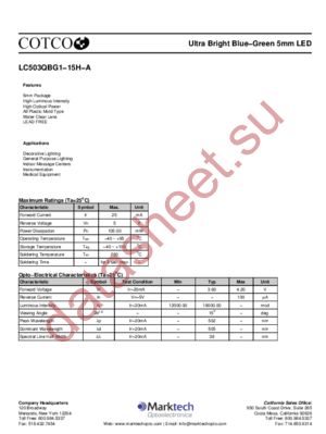 LC503QBG1-15H-A datasheet  