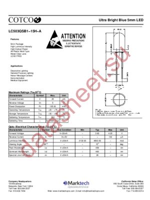 LC503QSB1-15H-A datasheet  