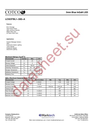 LC503TBL1-30G-A datasheet  