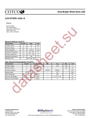 LC512TWN1-25G-A datasheet  