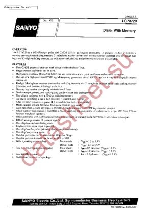 LC73720 datasheet  