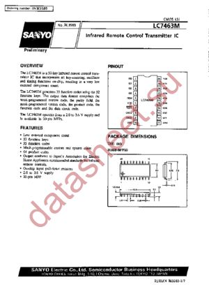 LC7463 datasheet  