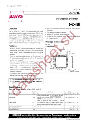 LC7874E datasheet  