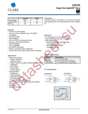 LCA129S datasheet  