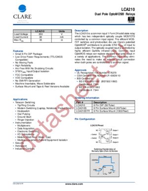 LCA210STR datasheet  