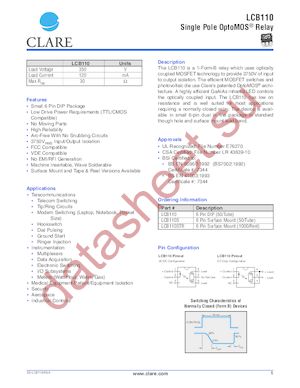 LCB110STR datasheet  