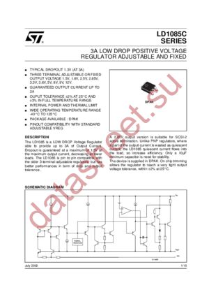 LD1085CDT90 datasheet  