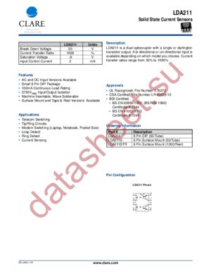 LDA211STR datasheet  