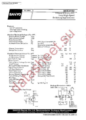 2SK2152 datasheet  