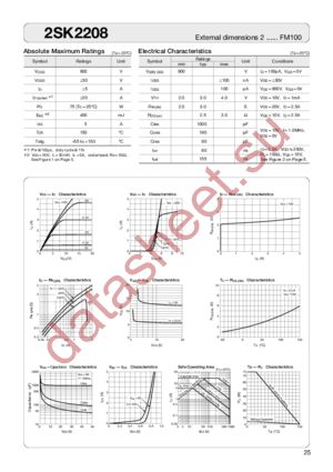 2SK2208 datasheet  