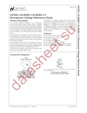 LM385BXMX-1.2 datasheet  