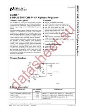 LM2587EVAL datasheet  