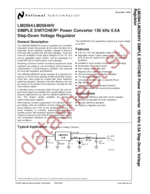 LM2594N-ADJ datasheet  