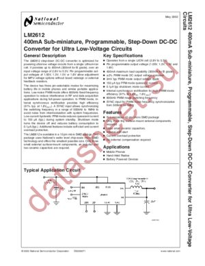 LM2612BBPX datasheet  