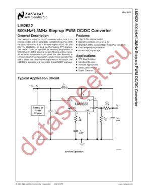 LM2622MMX-ADJ datasheet  