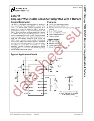 LM2711MT-ADJ datasheet  