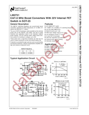 LM2731XMF datasheet  