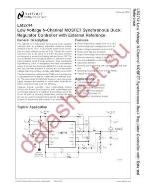 LM2744MTCX datasheet  