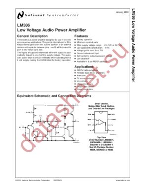 LM386MM-1 datasheet  