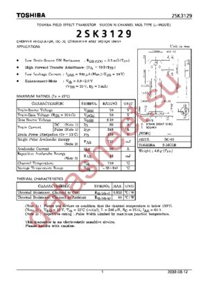 2SK3129 datasheet  