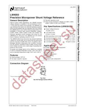 LM4050AIM3-4.1 datasheet  