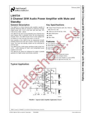 LM4734 datasheet  