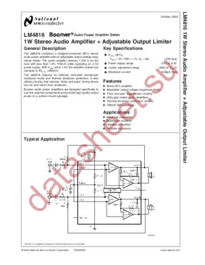 LM4816 datasheet  