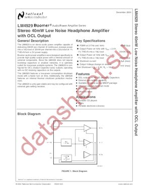 LM4929 datasheet  