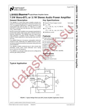 LM4950 datasheet  