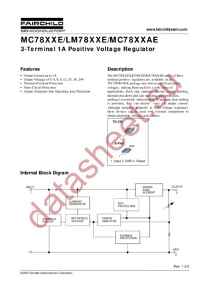 MC7806AECTBU datasheet  